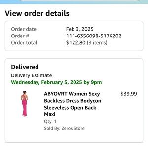 ABYOVRT Pink Backless Bodycon Maxi Dress